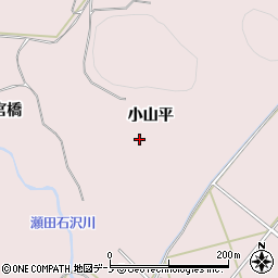 秋田県鹿角市十和田瀬田石小山平周辺の地図