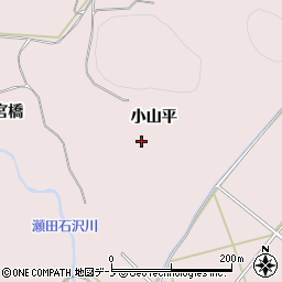 秋田県鹿角市十和田瀬田石（小山平）周辺の地図