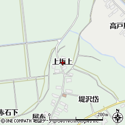秋田県大館市赤石上坂上周辺の地図