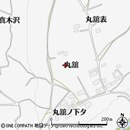 秋田県鹿角市十和田草木丸舘周辺の地図