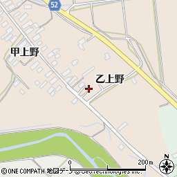 秋田県大館市板沢乙上野6周辺の地図