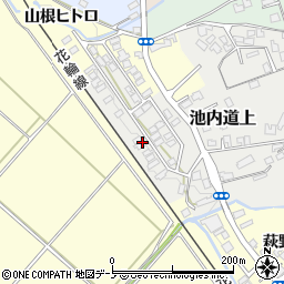 秋田県大館市池内道上1-35周辺の地図