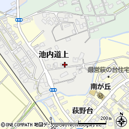 秋田県大館市池内道上周辺の地図