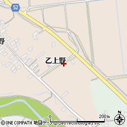 秋田県大館市板沢乙上野33周辺の地図