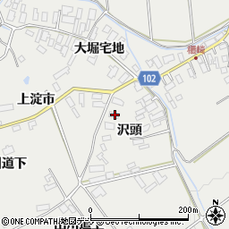 秋田県大館市櫃崎大堀宅地11周辺の地図
