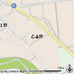 秋田県大館市板沢乙上野周辺の地図