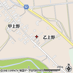 秋田県大館市板沢乙上野7周辺の地図