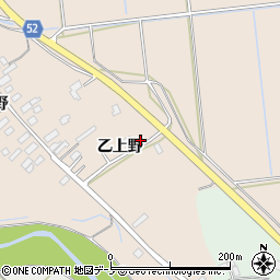 秋田県大館市板沢乙上野25周辺の地図