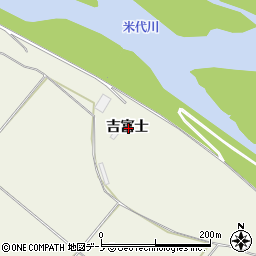 秋田県大館市二井田吉富士周辺の地図