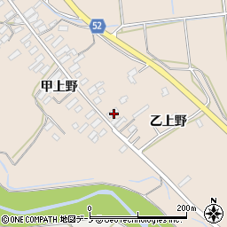 秋田県大館市板沢乙上野9周辺の地図
