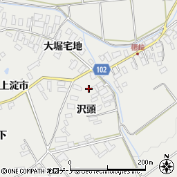 秋田県大館市櫃崎大堀宅地6-2周辺の地図
