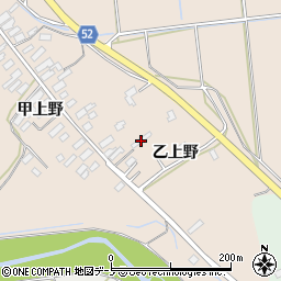 秋田県大館市板沢乙上野73周辺の地図