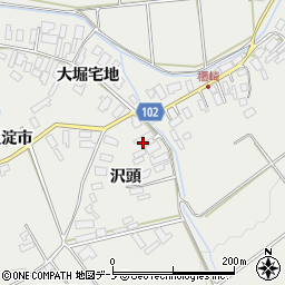 秋田県大館市櫃崎大堀宅地5周辺の地図