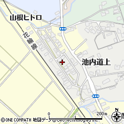 秋田県大館市池内道上1周辺の地図