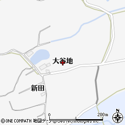 秋田県鹿角市十和田草木大谷地周辺の地図