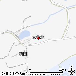 秋田県鹿角市十和田草木（大谷地）周辺の地図