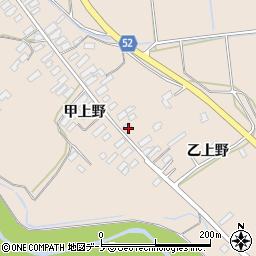 秋田県大館市板沢乙上野10-1周辺の地図