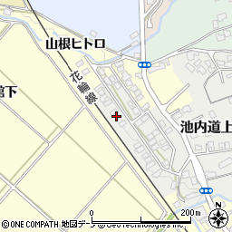 秋田県大館市池内道上1-48周辺の地図