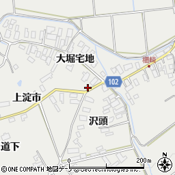秋田県大館市櫃崎大堀宅地10周辺の地図