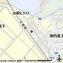 秋田県大館市池内道上1-47周辺の地図