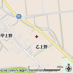 秋田県大館市板沢乙上野19周辺の地図