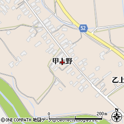 秋田県大館市板沢（甲上野）周辺の地図