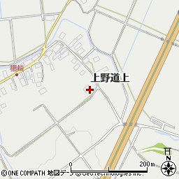 秋田県大館市櫃崎上野道下周辺の地図