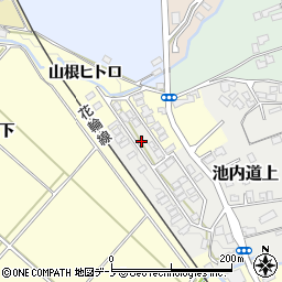 秋田県大館市池内道上1-56周辺の地図