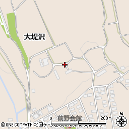 秋田県北秋田市綴子大堤沢周辺の地図