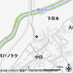 秋田県鹿角市十和田草木下草木29周辺の地図