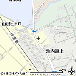 秋田県大館市小館花山根ヒトロ19周辺の地図