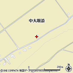 秋田県鹿角市十和田錦木（中大堰添）周辺の地図