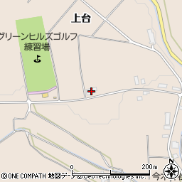 秋田県北秋田市綴子上台38周辺の地図