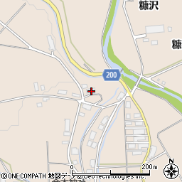 秋田県北秋田市綴子上台30周辺の地図