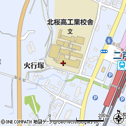 岩手県立福岡工業高等学校　進路指導室周辺の地図