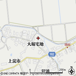 秋田県大館市櫃崎大堀宅地22周辺の地図