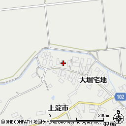 秋田県大館市櫃崎大堀宅地41周辺の地図