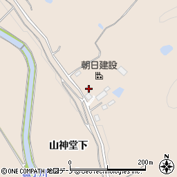 秋田県北秋田市綴子山神堂下144-62周辺の地図