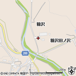 株式会社たけや製パン　北秋田営業所周辺の地図