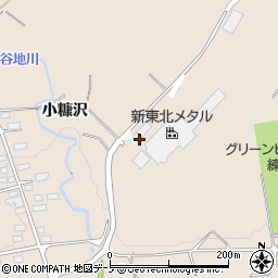 秋田県北秋田市綴子上台124周辺の地図