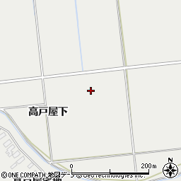 秋田県大館市櫃崎（高戸屋下）周辺の地図