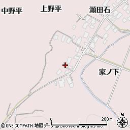 秋田県鹿角市十和田瀬田石瀬田石63周辺の地図