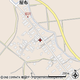 秋田県大館市板沢屋布21周辺の地図