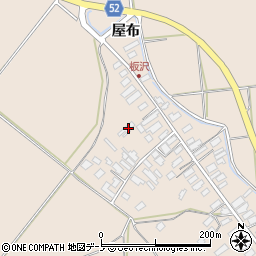 秋田県大館市板沢屋布27周辺の地図