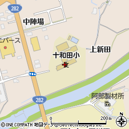 鹿角市役所　十和田児童クラブ周辺の地図