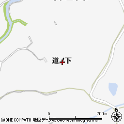 秋田県鹿角市十和田草木道ノ下周辺の地図