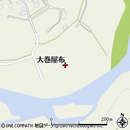 秋田県大館市長坂大巻屋布周辺の地図