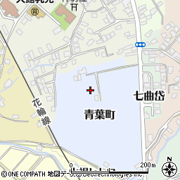 秋田県大館市青葉町周辺の地図