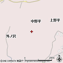 秋田県鹿角市十和田瀬田石（中野平）周辺の地図