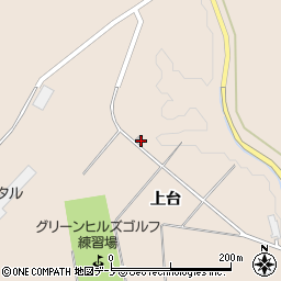 秋田県北秋田市綴子上台95周辺の地図
